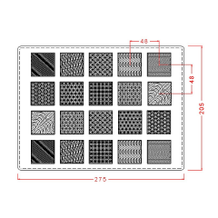 Assorted   Texture   Square   Chocolate   Mould   No:   141