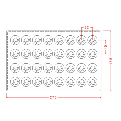 Round   Praline   With   Swirl   Chocolate   Mould   No:   140