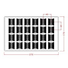 Striped   Rectangular   Praline   Chocolate   Mould   No:   138