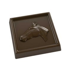 Square   With   Horse   Chocolate   Mould   No:   135