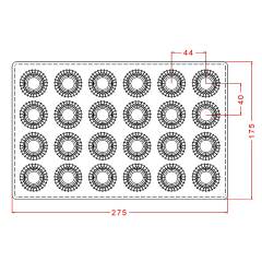 İçiboş Yuvarlak Çikolata Kalıbı No: 134