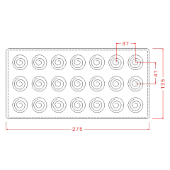 Round   Praline   with   Swirl   Chocolate   Mould   No:   133