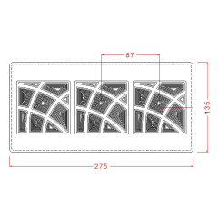 Square Tablet Chocolate Mould No: 131