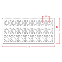 Fantasy   Square   Praline   Chocolate   Mould   No:   128