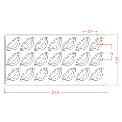 Lips Chocolate Mould No: 125