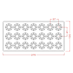 Round Praline Chocolate Mould No: 124