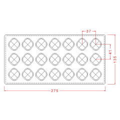 Dört Tepeli Spesiyal Çikolata Kalıbı No: 121