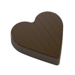 Striped   Heart   Chocolate   Mould   No: 114