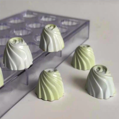 Round   Swirl   Praline   Chocolate   Mould   No:   111