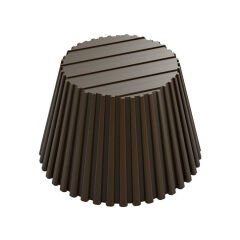 Ridged   Cup   With   Stripes   Chocolate   Mould   No:   102