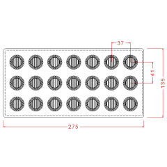 Ridged   Cup   With   Stripes   Chocolate   Mould   No:   102