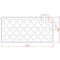 Heart   Praline   Chocolate   Mould   No:   101