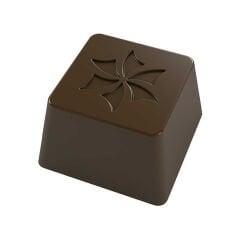 Square   Praline   With   Flower   Chocolate   Mould   No:   96