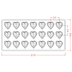 Leaf   Praline   Chocolate   Mould   No:   92