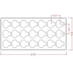 Mushroom Praline Chocolate Mould No: 89