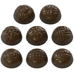 Assorted   Dome   Praline   Chocolate   Mould   No:   82