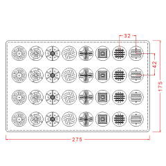 Assorted   Dome   Praline   Chocolate   Mould   No:   82