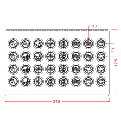 Round   Pralines   Chocolate   Mould   No:   78