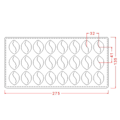 Oval   Praline   Chocolate   Mould   No:   74