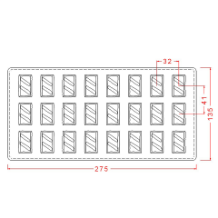 Rectangular   Praline   Chocolate   Mould   No:   73