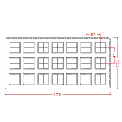 Kare   Spesiyal   Çikolata   Kalıbı   No:   68