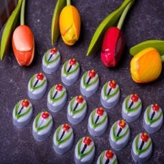 Lale   Desenli   Çikolata   Kalıbı   No:   64