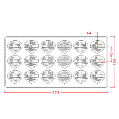 Chestnut   Praline   Chocolate   Mould   No: 62