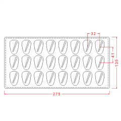 Fantasy   Praline   Chocolate   Mould   No:   61
