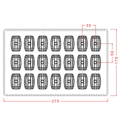 Fıçı Spesiyal Çikolata Kalıbı No: 57