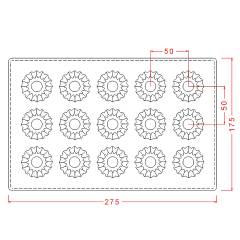 Round   Floral   Praline   Chocolate   Mould   No:   56