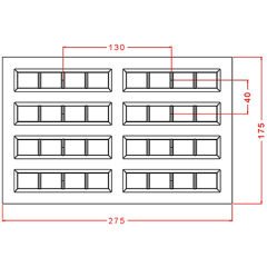 50 gr. Dubai Bar Çikolata Kalıbı No: 958
