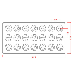 Round   Praline   Chocolate   Mould   No:   50