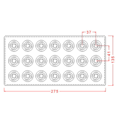 Round   Praline   Chocolate   Mould No:47