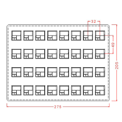 Kare   Spesiyal   Çikolata   Kalıbı   No:   41