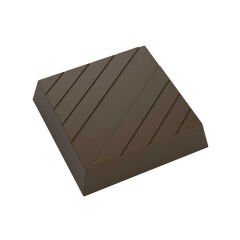 Square   With   Stripes   Chocolate   Mould   No: 40