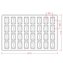 Rectangular   Praline   Chocolate   Mould   No:   33