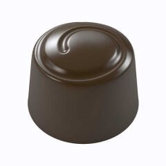 Praline   Chocolate   Mould   –   Dome   With   Swirl   (12g)   No:   32