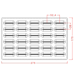 Gianduiotto Chocolate Mould No: 31