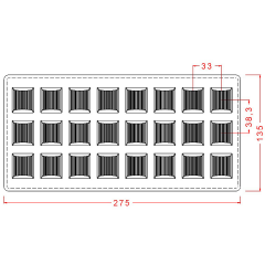 Çizgili   Baton   Çikolata   Kalıbı   No:   21
