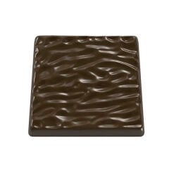 Square   Caraque   With   Waves   Chocolate   Mould   No:   20