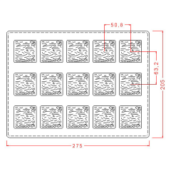 Dalgalı Madlen Çikolata Kalıbı No:   20