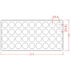 Praline   Mould – Smooth   Dome   (5g)   No:   19