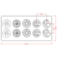 Assorted   Floral   Caraque   No:   16